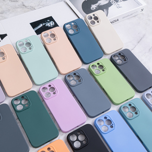 Custodia per telefono cellulare protettiva antiurto in Silicone morbido liquido con Logo di colore personalizzato per <span class=keywords><strong>iPhone</strong></span> 16 - Product Image 2