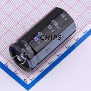 Condensador Electrolítico de Aluminio LGY1J472MELA50 de Montaje a Presión (THT), D25xL50mm 4700uF 20% 63V 10mm - Product Image 1