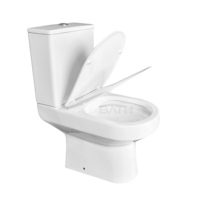 WC en céramique à double chasse, style européen, petit format, avec siphon en P, économie d'eau, vente en gros