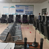 Simulateur de Conduite de Voiture Électrique à Vendre à Chaud, à Simulation Active et Passive, avec Coque ABS, Structure en Acier, Cabine Blanche et Siège Unique