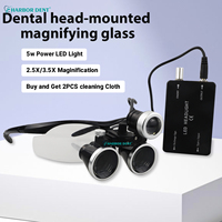 Loupe binoculaire dentaire à grossissement 3,5X/2,5X, loupe chirurgicale, lampe frontale LED, lumière médicale, certifiée CE