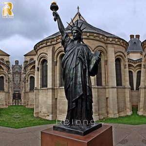 Grande Statue de la Liberté en <span class=keywords><strong>Bronze</strong></span> Moulé Taille Réelle <span class=keywords><strong>Sculpture</strong></span> Féminine Déesses Extérieur - Product Image 6