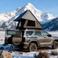 Hartschalen-Dachzelt Doppelschichtig 2-3 Personen Ganzjahreszelt Schneller Automatischer Aufbau UV50+ Sonnen- und Regenschutz Oxford Aluminiumlegierung