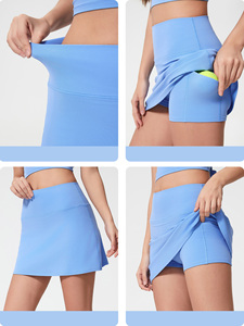 Dames Actieve Skort Rok Voor Het Hardlopen Van Tennistraining Sport Golf Rokken A Line Tennis Atletische Skort Met Binnenbroek Zakken - Product Image 3