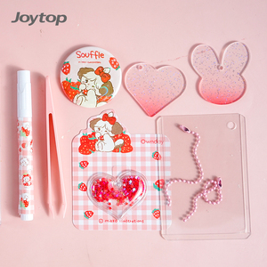 Joytop OD 500083 vente en gros <span class=keywords><strong>Mikko</strong></span> chérie fraise CD boîte autocollant ensemble carte décorative bricolage papeterie enfants jouet - Product Image 6