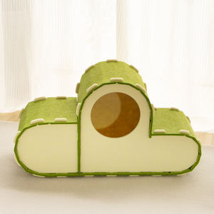 Gatto in feltro casa e Tunnel,Multi-funzione Pet tenda caverna <span class=keywords><strong>Cubby</strong></span> gioco nido per gattini & cuccioli - Product Image 1