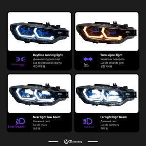 For F30 F35 <b>LED</b> <b>Headlight</b> & Turn Signal Light 12-19 Special Blue Spoon Lens New Condition 6000k Color Temperature for 320i 3 12v - Product Image 5