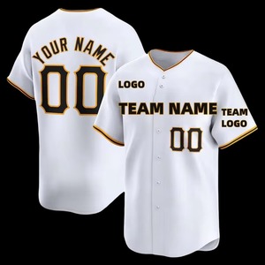 Conjunto personalizado de camiseta de béisbol transpirable, ropa deportiva de equipo con número cosido, opción de talla grande, camiseta sublimada - Product Image 6