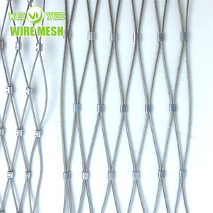 हस्तबुने स्टेनलेस स्टील तार रस्सी सीढ़ी रेलिंग बाड़ जाल जाल जाल - Product Image 4