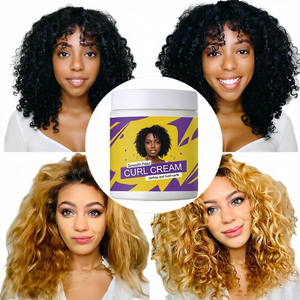 Crème Coiffante Légère Hydratante Anti-Frisottis pour <span class=keywords><strong>Boucles</strong></span>, Fixation Forte, <span class=keywords><strong>Cheveux</strong></span> Bouclés Africains 4C, Marque Privée OEM - Product Image 1