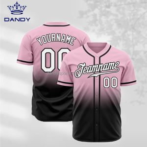 เสื้อเบสบอลแบบซับลิเมชั่นเต็มตัวสำหรับเยาวชน ระบายอากาศได้ดี ชุดเบสบอลแบบกำหนดเอง เสื้อยืดเบสบอลสำหรับผู้หญิง - Product Image 2