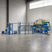 Ligne de production de pré-expansoirs pour mousse de polystyrène EPS avec moteur de pompe PLC et roulement pour usine de fabrication, tension personnalisable