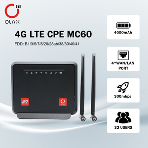 เราเตอร์ OLAX MC60 4G พร้อมเสาอากาศ WiFi โมเด็ม LTE รองรับคลื่นความถี่ B1/3/7/8/20/28/38/40/41  มีช่องใส่ซิมการ์ด อินเทอร์เน็ตความเร็วสูง รองรับ 300 - Product Image 4