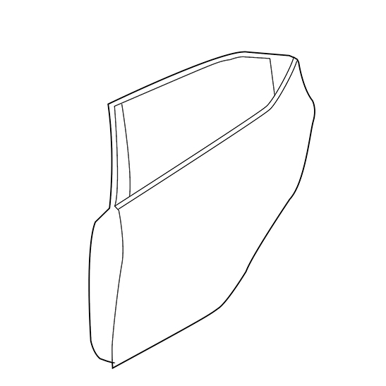 REAR RIGHT SIDE EXTERIOR DOOR SHELL PANEL for 2014-2018 MAZDA 3