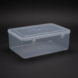 Good Quality Professional <b>Clear</b> PP Plastic Recyclable NDURO AD4803 3-6L <b>Lid</b> Modern Design Storage <b>Boxes</b> for Cosmetic Makeup Face - Product Image 4