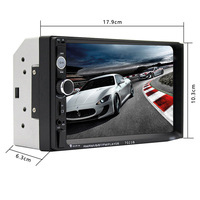 (Stock en EE. UU./UE) Reproductor MP5 para Auto Podofo Radio Estéreo para Coche 7" Pantalla Táctil USB AUX Control en Volante 7023B OEM