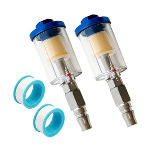 Air Oil Separator Filter For <b>Spray</b> Gun With Quick Connect Adapter And Filter Tape Included - Product Image 1
