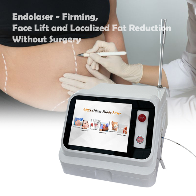 Factory Price Endopulse 980nm1470nm 60W Endovlifting Neocollagenesis Liposucion Endo Lift Maquina Laser De Diodo De Lupolisis