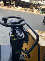 Rouleaux vibrants de tambour de double de 1 tonne avec le moteur diesel et la puissance 12HP évaluée