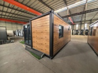 Bâtiment de bureau pliable en verre à aile unique, design moderne, pour supermarchés et espaces de vie