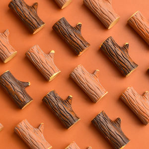 Miniatura de Resina de Tronco de Árbol de Ébano para Manualidades, Decoración de Escenas en Miniatura, Madera - Product Image 2