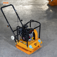 Compacteur vibrant à essence CE certifié ZUJI PC80 6,5 CV, plaque vibrante robuste, haute efficacité pour la compactation d'asphalte routier