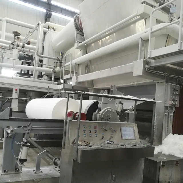 Jumbo Roll Tissue Paper Making Machine Waste Paper Recycling And Toilet Paper Making Machine For Sale South Afri