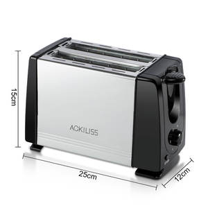 ACKLIISS 650W <span class=keywords><strong>Tostadora</strong></span> eléctrica de <span class=keywords><strong>dos</strong></span> rebanadas con diseño de ranura para tarjeta Carcasa compacta de superficie fácil de limpiar para el desayuno diario - Product Image 4
