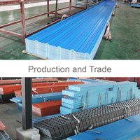 Tuiles modernes en PVC résistant à la chaleur ASA Feuilles de toiture ondulées en résine synthétique de forme carrée pour la construction de maisons et d'entrepôts