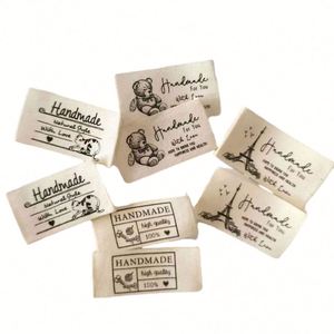 Etiquetas Tejidas de Algodón Personalizadas al por Mayor, MOQ Bajo de 100 Piezas, Etiquetas para Ropa - Product Image 3