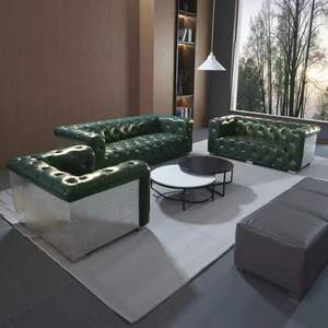 लिविंग रूम बेडरूम के लिए औद्योगिक विंटेज एविएटर सोफा सोफे सोफे सोफे बिस्तर - Product Image 1