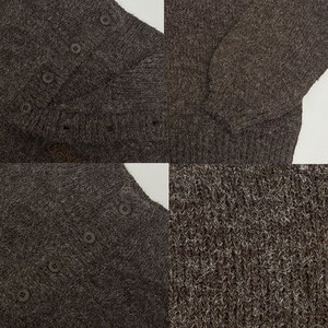 Maglione da Donna in <span class=keywords><strong>Maglia</strong></span> con Bottoni, Mezza Placchetta, Collo Alto, Morbido e Soffice, Stile Maillard, Oversize - Product Image 3