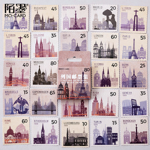 Étiquettes autocollantes Vintage pour Scrapbook, agenda, carnet de notes, décoration de cartes, Mini boîte de 46 pièces par paquet - Product Image 2