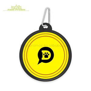 2024 Custom Logo Milieuvriendelijke Siliconen Opvouwbare Opvouwbare Reis Huisdier Kom Met Haak Draagbare Hond Feeder Hondenvoer Hondenschotels - Product Image 4