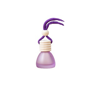 Échantillon gratuit de flacons de parfum pour voiture vides en forme de diamant, couleur violette, à suspendre - Product Image 6