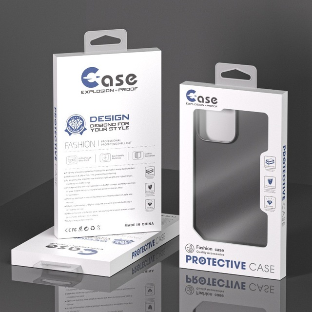 Wholesale Universal Box for 17pro Max Mobile Phone Case Outer Packaging Carton Paper Board Visible Window Belt Inner Holder Box
