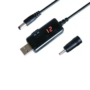 DC DC Boost USB כוח ממיר כבל DC 5V כדי 9V 12V 2A USB צעד למעלה ספק כוח מטען מתאם