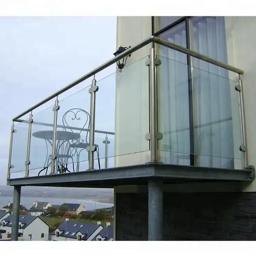 Балкон перила конструкции 10 мм закаленное стекло забор цена