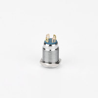 IP67 Momentané Led 12mm IP67 Mini Bouton Poussoir En Métal Étanche