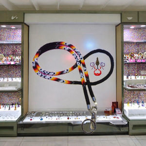 Lanière en crochet perlé, écologique, incrustée, imprimée UV, forme personnalisée, cadeau de fiançailles, mariage, fête, porte-clés bohème - Product Image 3