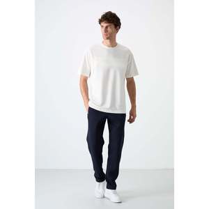 Pantalones Deportivos Air Jones para Hombre, Forrados en Felpa, Color Azul Marino - Modelo Carlo 84942 - Pantalones Jogger Cómodos e Informales - Product Image 4