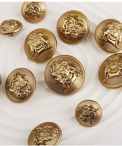 Nút Chân Kim Loại Màu Vàng Kim Hình Vòm May Vá Hợp Kim Tròn Màu Vàng Kim Khắc Logo Tùy Chỉnh Áo Khoác - Product Image 6