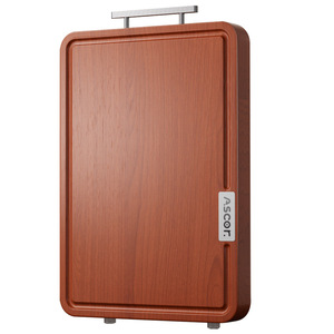 Ebony Wood Cutting Board Rectangle Anti Bacterial Anti Mold Handle Durable Kitchen Use - Product Image 5