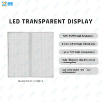 Pantalla LED Ultra Transparente para Exteriores P3.91, Panel de Visualización Publicitaria, Resistente al Agua, Alto Brillo, Video Wall, TV para Escenarios de Eventos