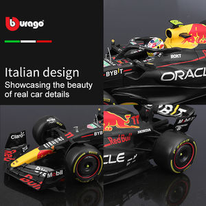 Nuova collezione regalo di auto modello per bambini in lega per 1:18 da corsa <span class=keywords><strong>F1</strong></span> 2023 RB19 Red Bull simulazione statica - Product Image 4
