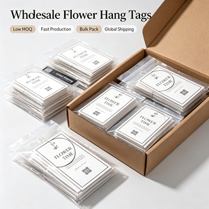 Etiquetas Colgantes Flower Time, Etiquetas de Cartón, Impresión Digital, Papel de Arte, Paquete al por Mayor - Product Image 1