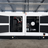 Générateur diesel silencieux 125 kVA, type robuste, refroidissement par eau, triphasé 400 V, ATS pour alimentation de secours continue en usine