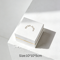 Boîte cadeau rigide carrée portable haut de gamme personnalisée, finition mate, écologique, recyclable, biodégradable, avec gaufrage partiel à chaud