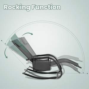 <span class=keywords><strong>Chaise</strong></span> <span class=keywords><strong>longue</strong></span> d'usine <span class=keywords><strong>de</strong></span> <span class=keywords><strong>chaise</strong></span> <span class=keywords><strong>de</strong></span> salon à bascule inclinable imperméable Teslin <span class=keywords><strong>de</strong></span> vente en gros à chaud avec oreiller - Product Image 3