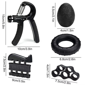Kit de renforcement réglable pour les doigts et les avant-bras, lot de 5 – Améliorez la force de préhension et la flexibilité avec des poignées de résistance - Product Image 2